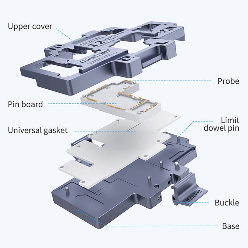 Qianli iSocket Motherboard Layered Test Fixture For iPhone 12 Series