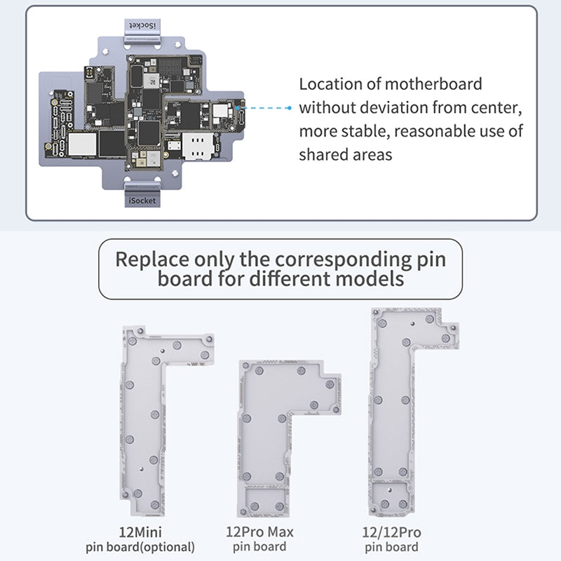 Qianli iSocket Motherboard Layered Test Fixture For iPhone 12 Series