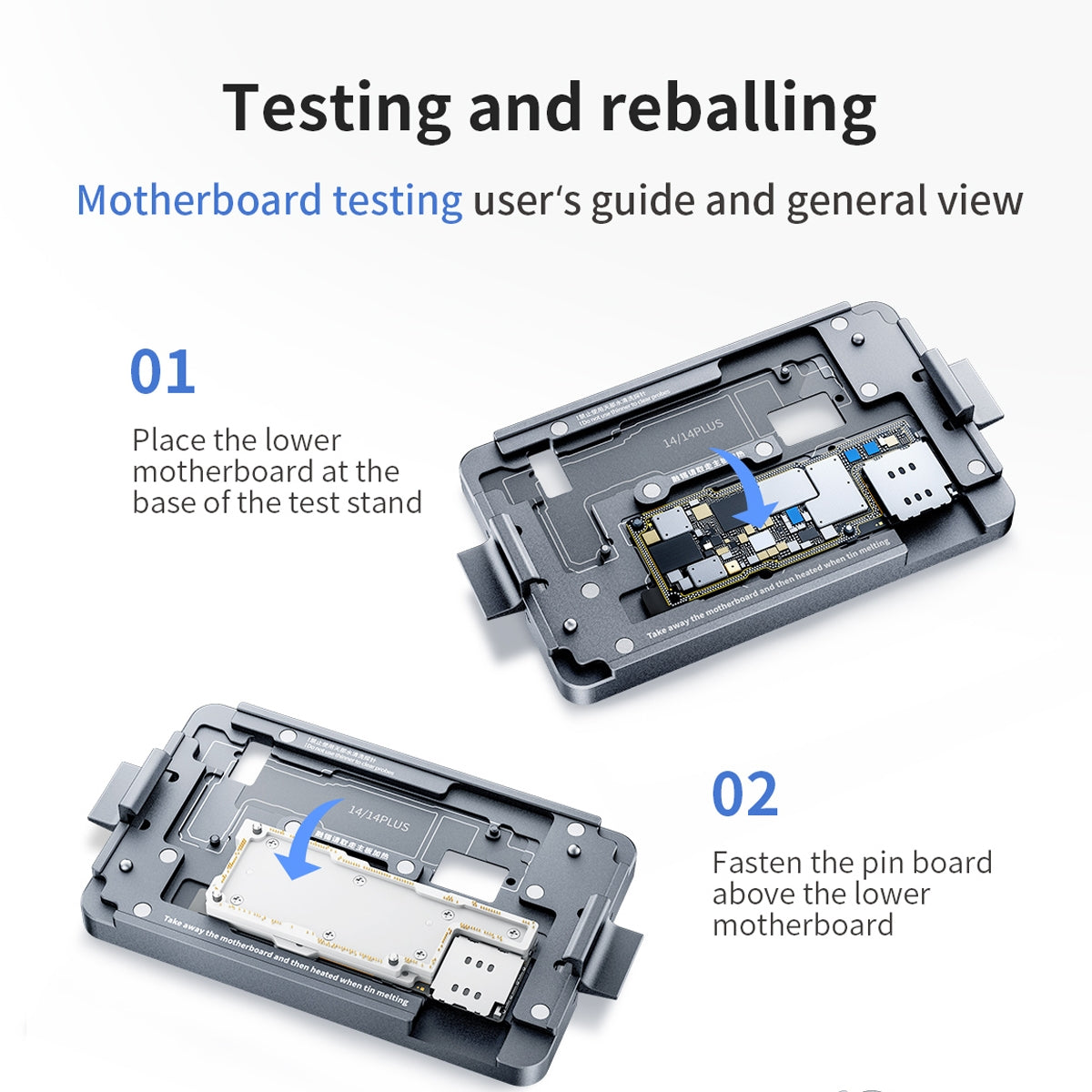 Qianli iSocket Motherboard Layered Test Fixture For iPhone 14 Series