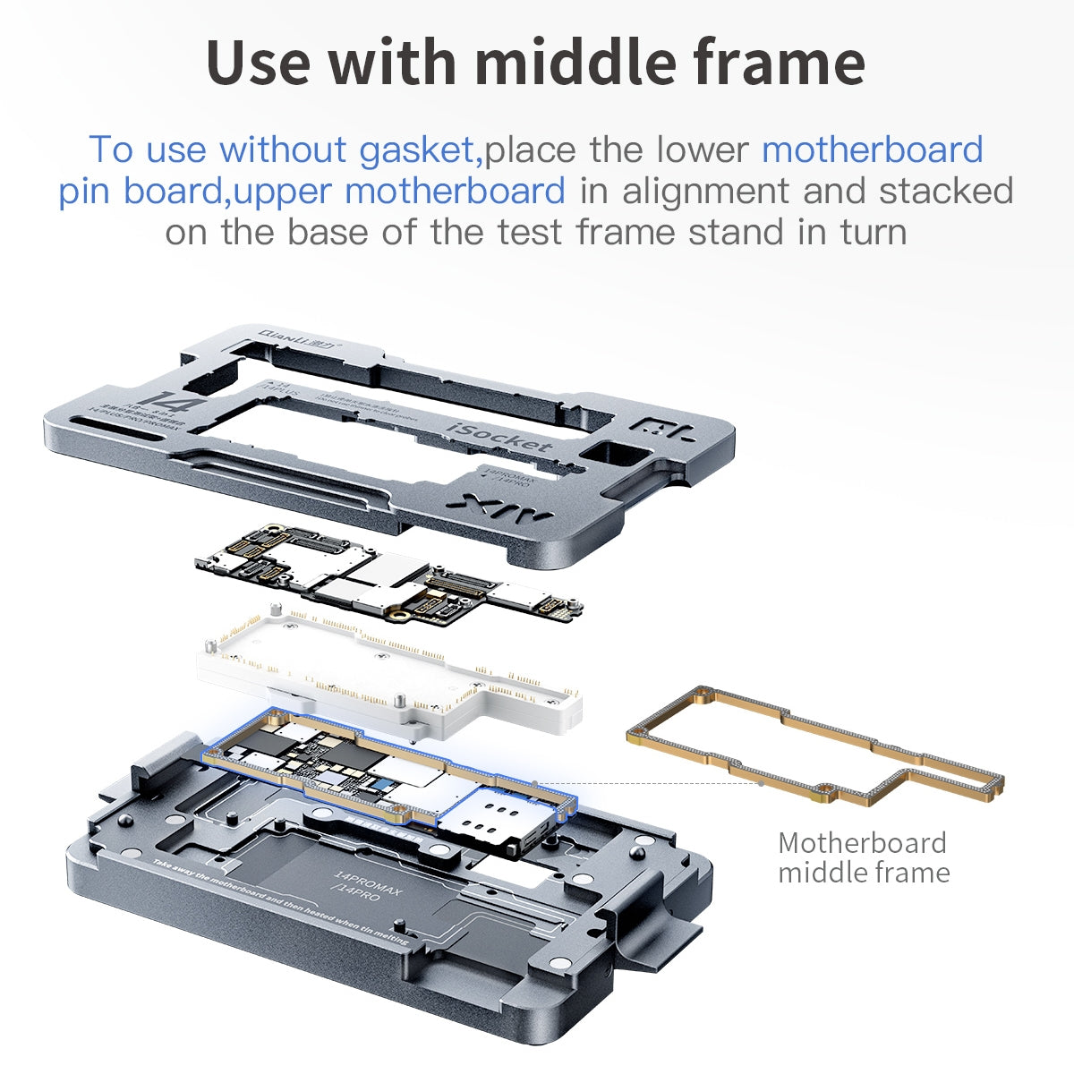 Qianli iSocket Motherboard Layered Test Fixture For iPhone 14 Series