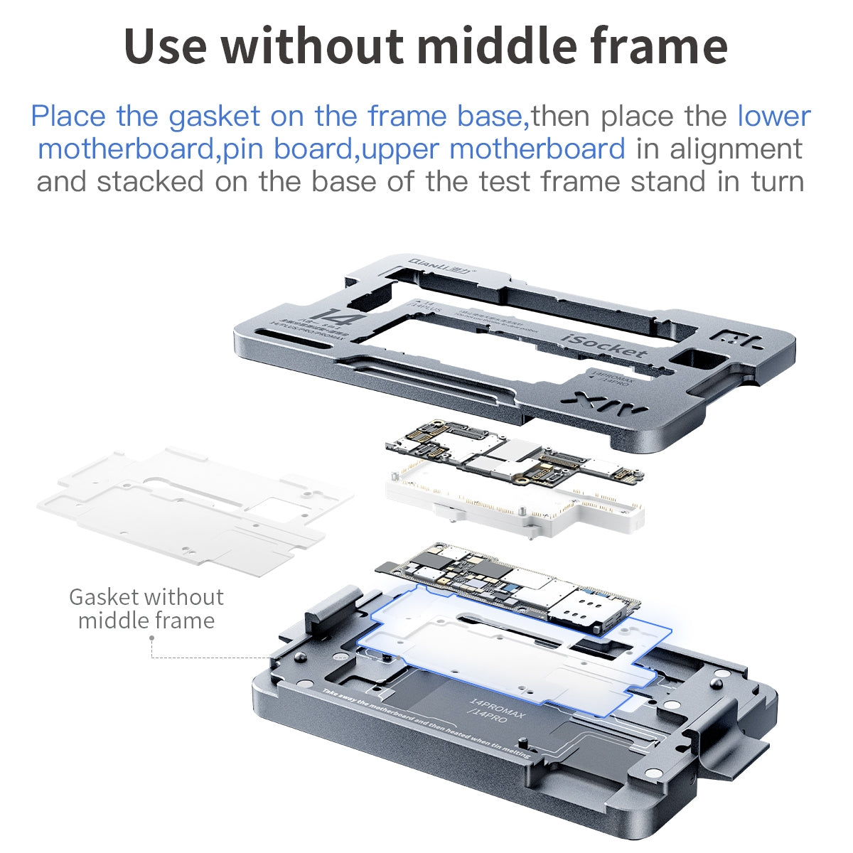 Qianli iSocket Motherboard Layered Test Fixture For iPhone 14 Series