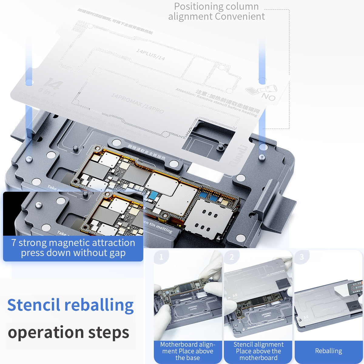 Qianli iSocket Motherboard Layered Test Fixture For iPhone 14 Series