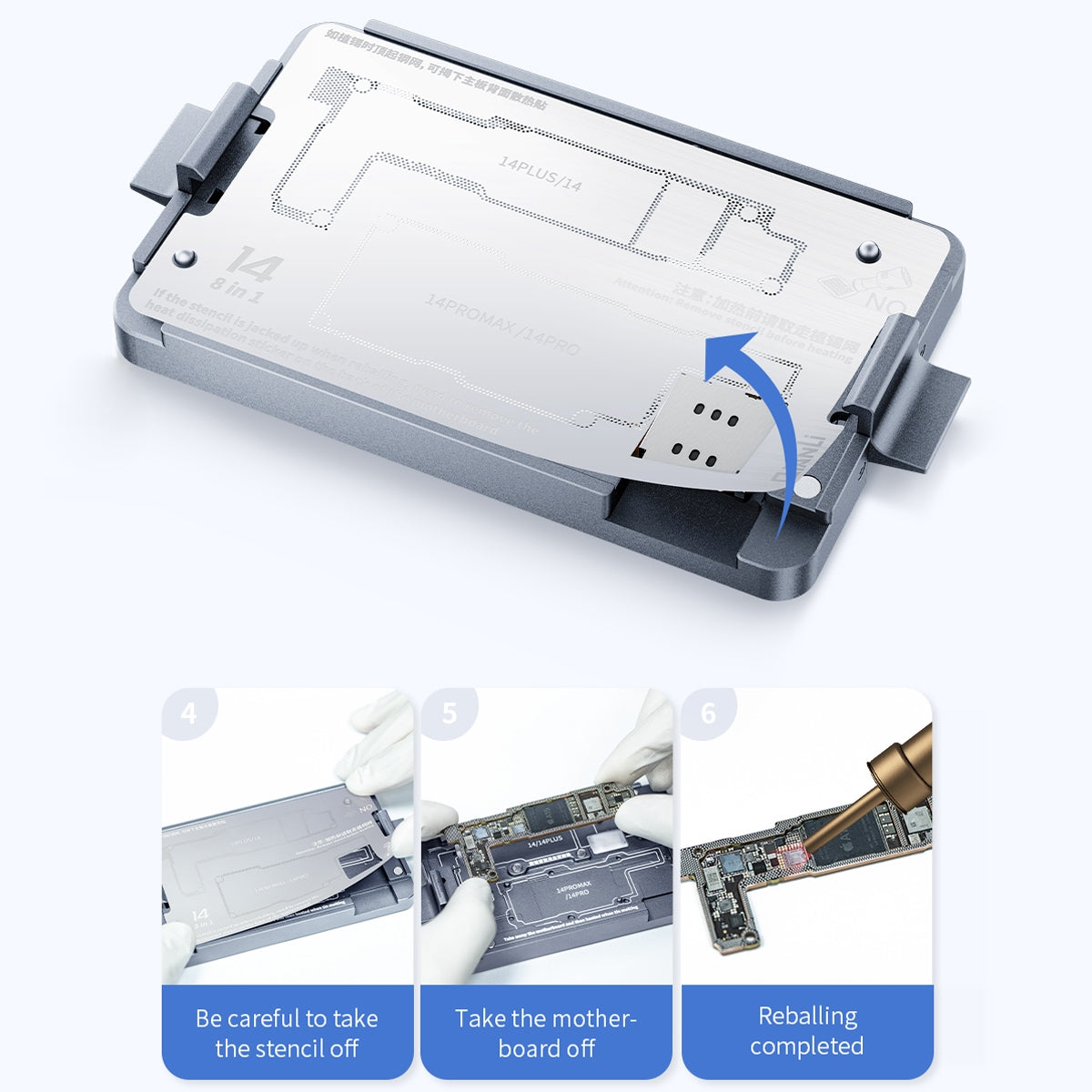 Qianli iSocket Motherboard Layered Test Fixture For iPhone 14 Series