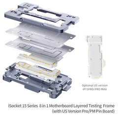 QianLi iSocket Series 8 in 1 Motherboard Layered Test Stand For iPhone 15 Series