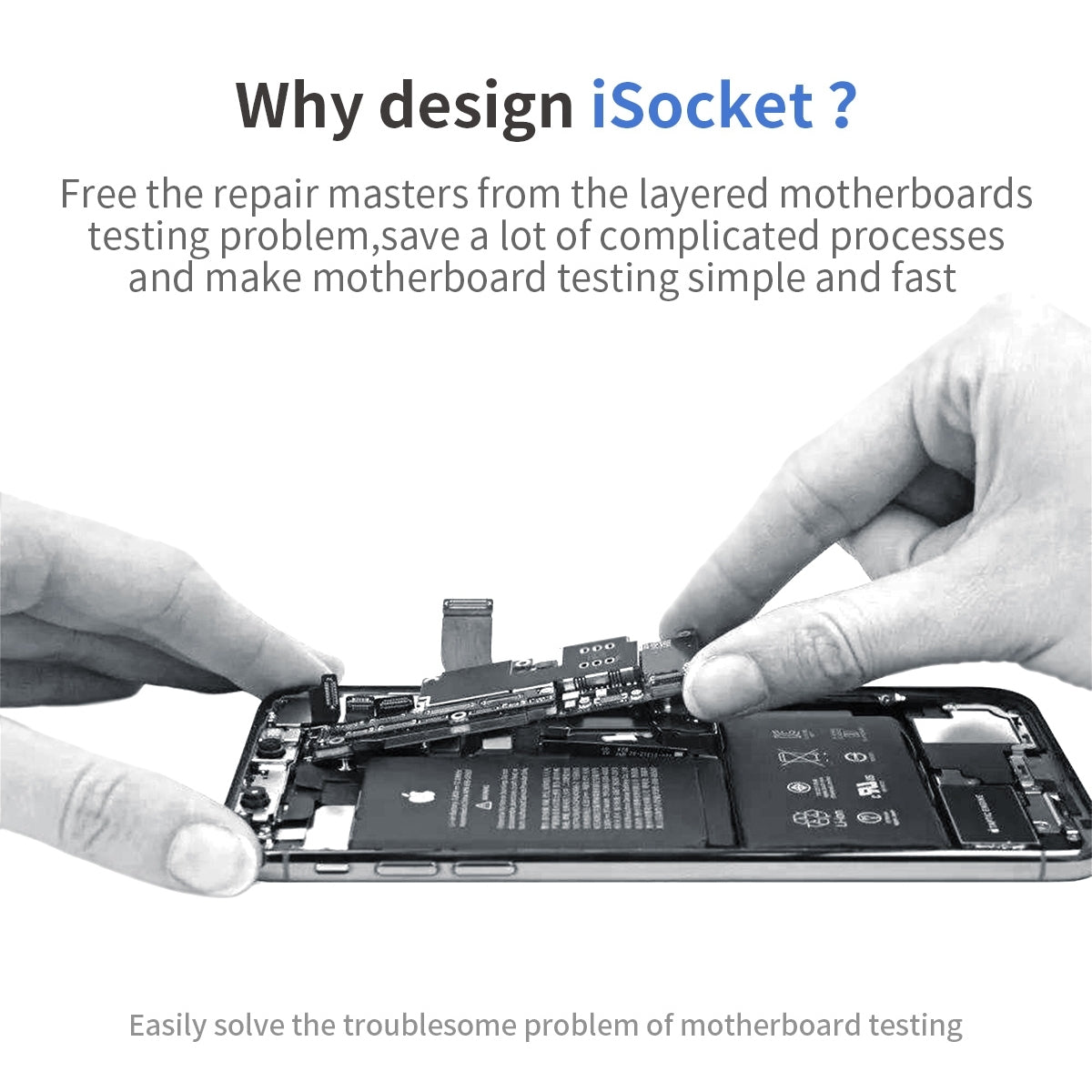 QianLi iSocket Series 8 in 1 Motherboard Layered Test Stand For iPhone 15 Series